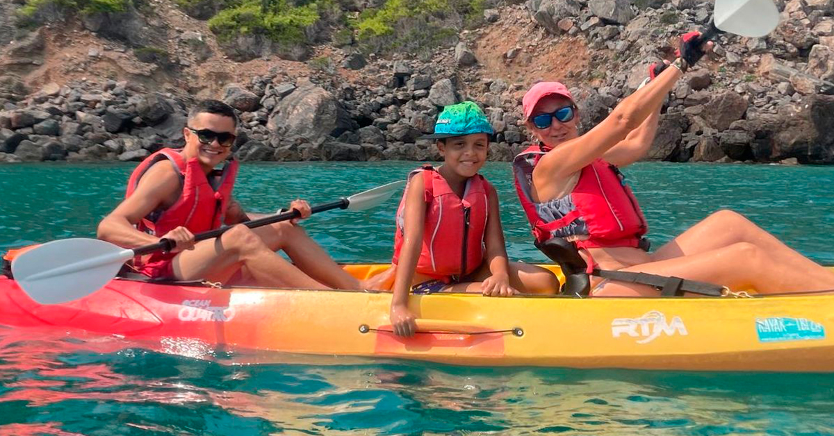 kayak en ibiza familia