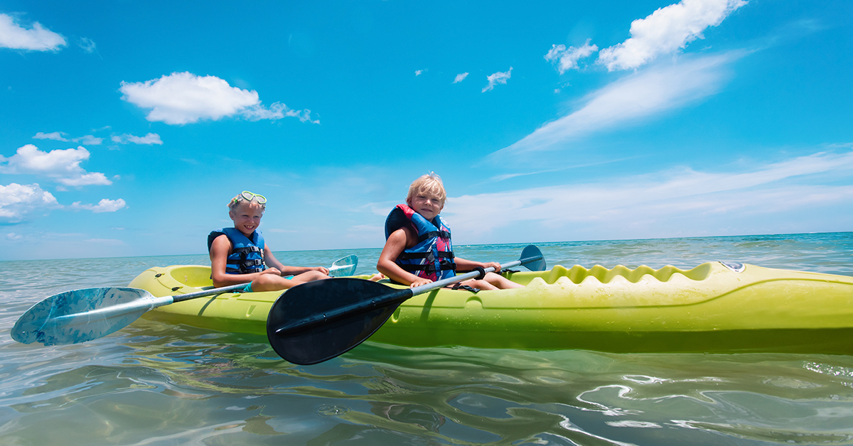 kayak en ibiza ninos