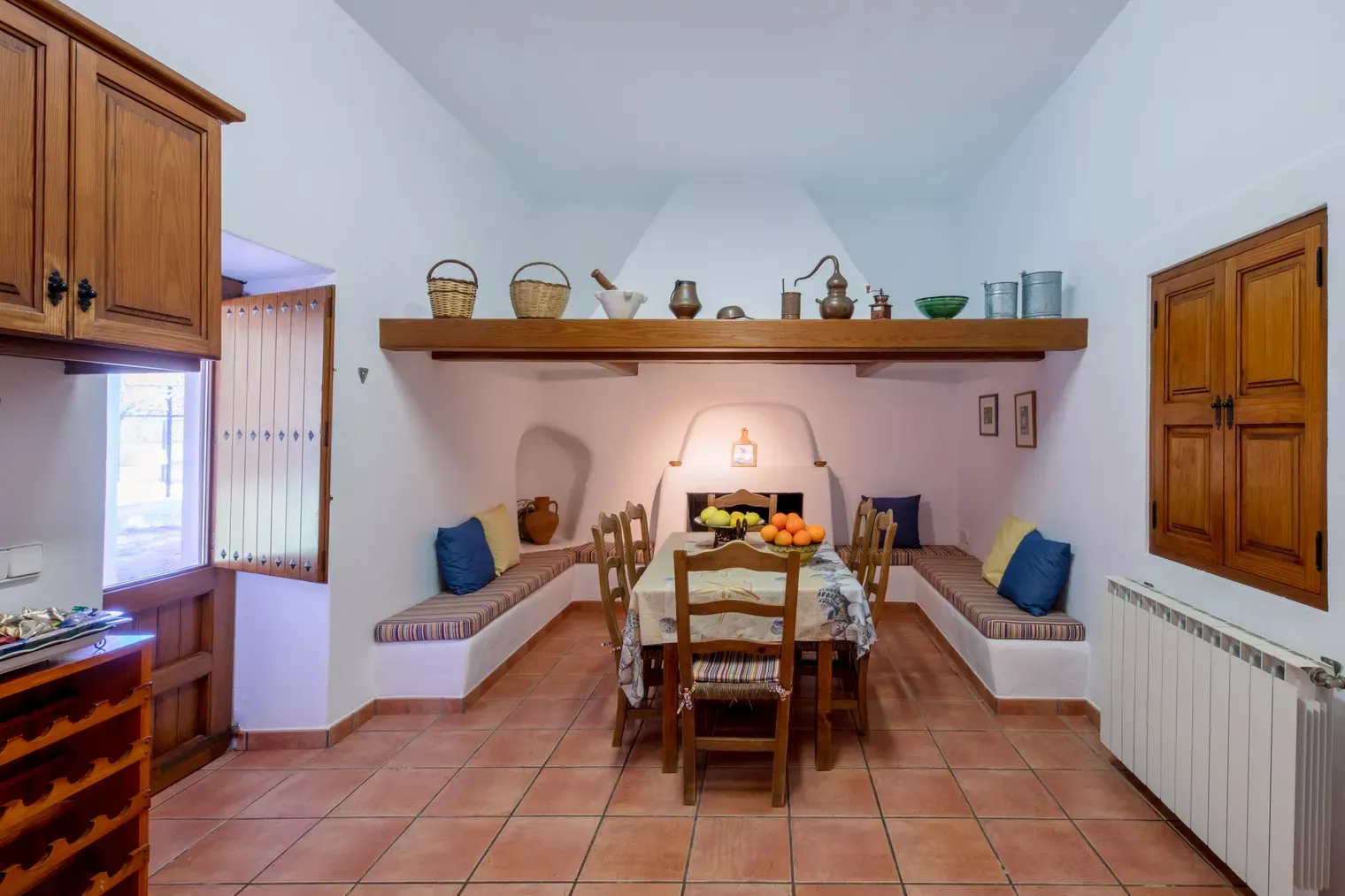 Küche Wohnzimmer Casa rural Can Gat
