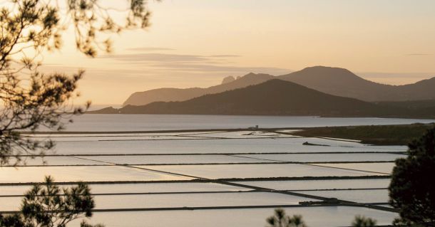 Las salinas al atardecer
